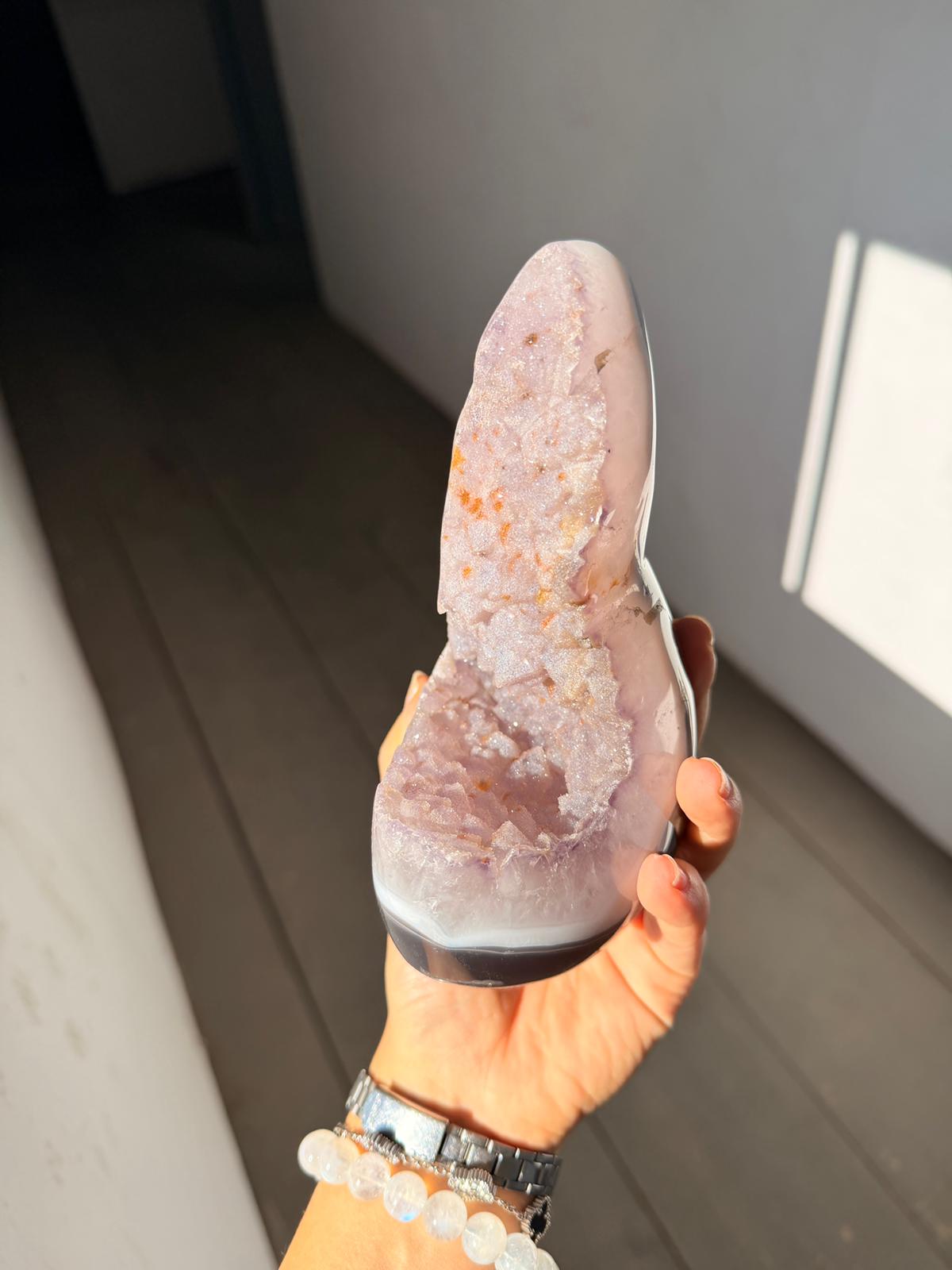 Galaxy sugar amethyst piece