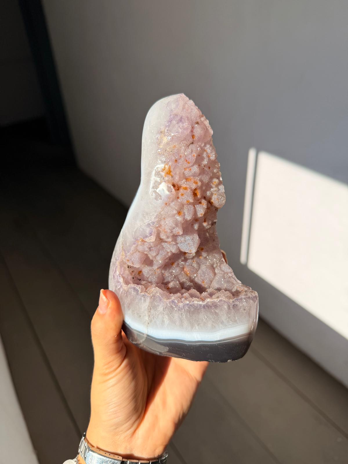 Galaxy sugar amethyst piece