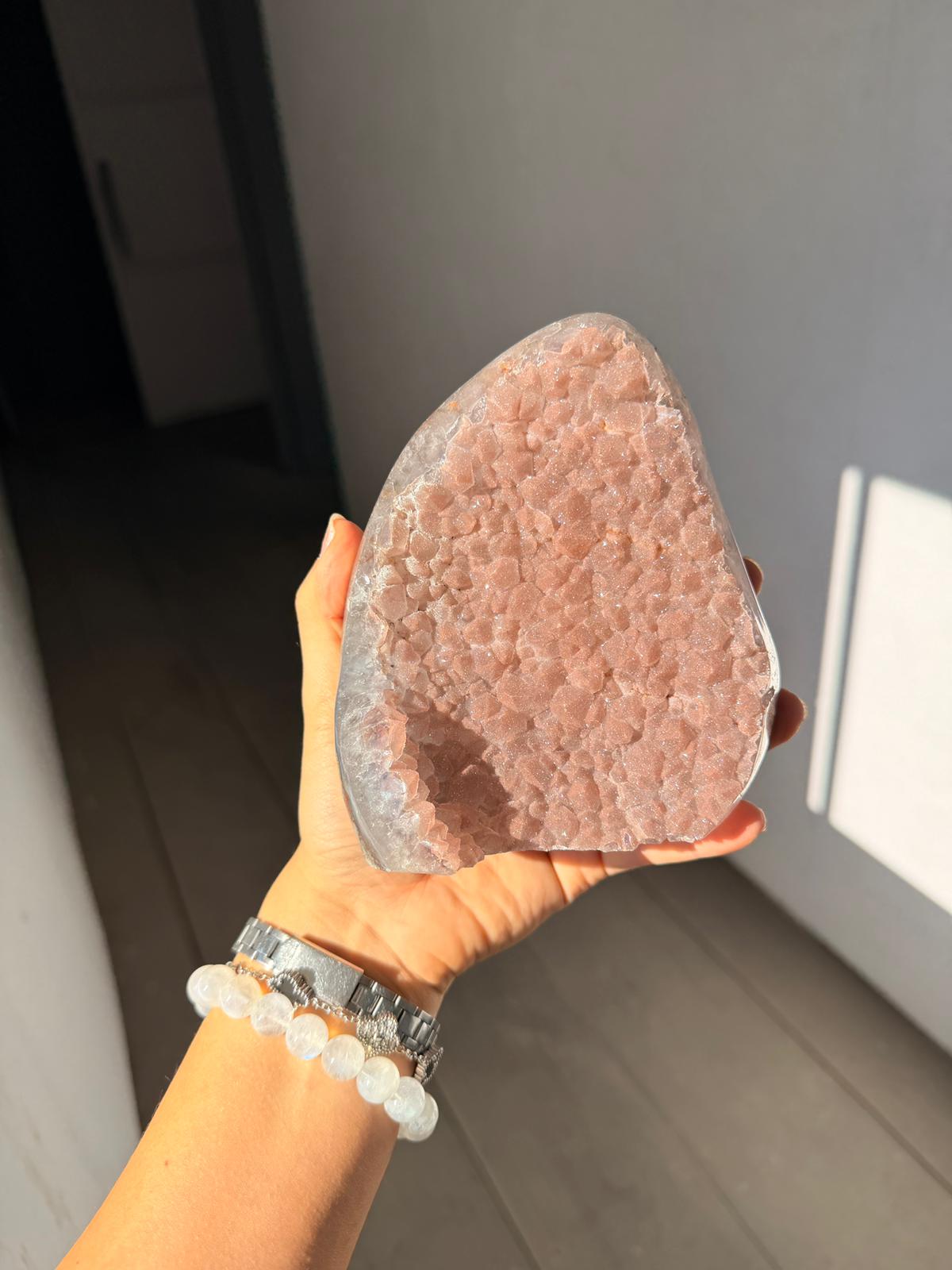 Baby pink sugar piece