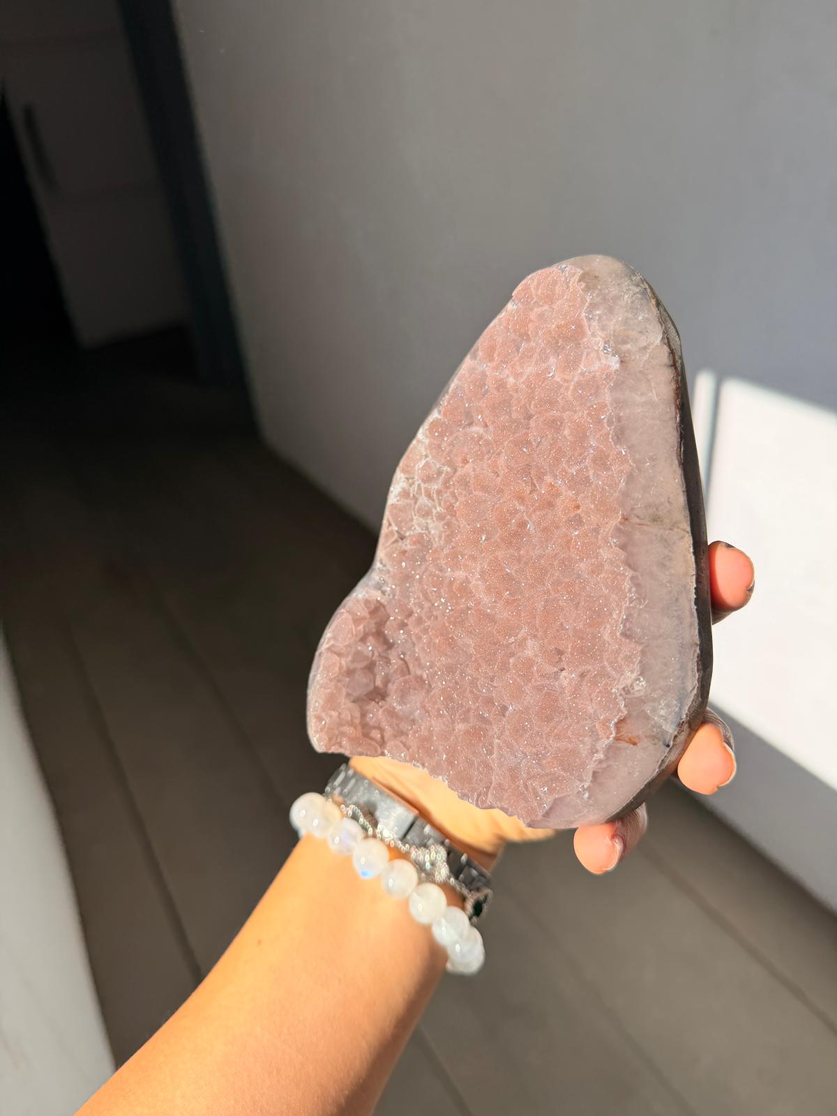 Baby pink sugar piece