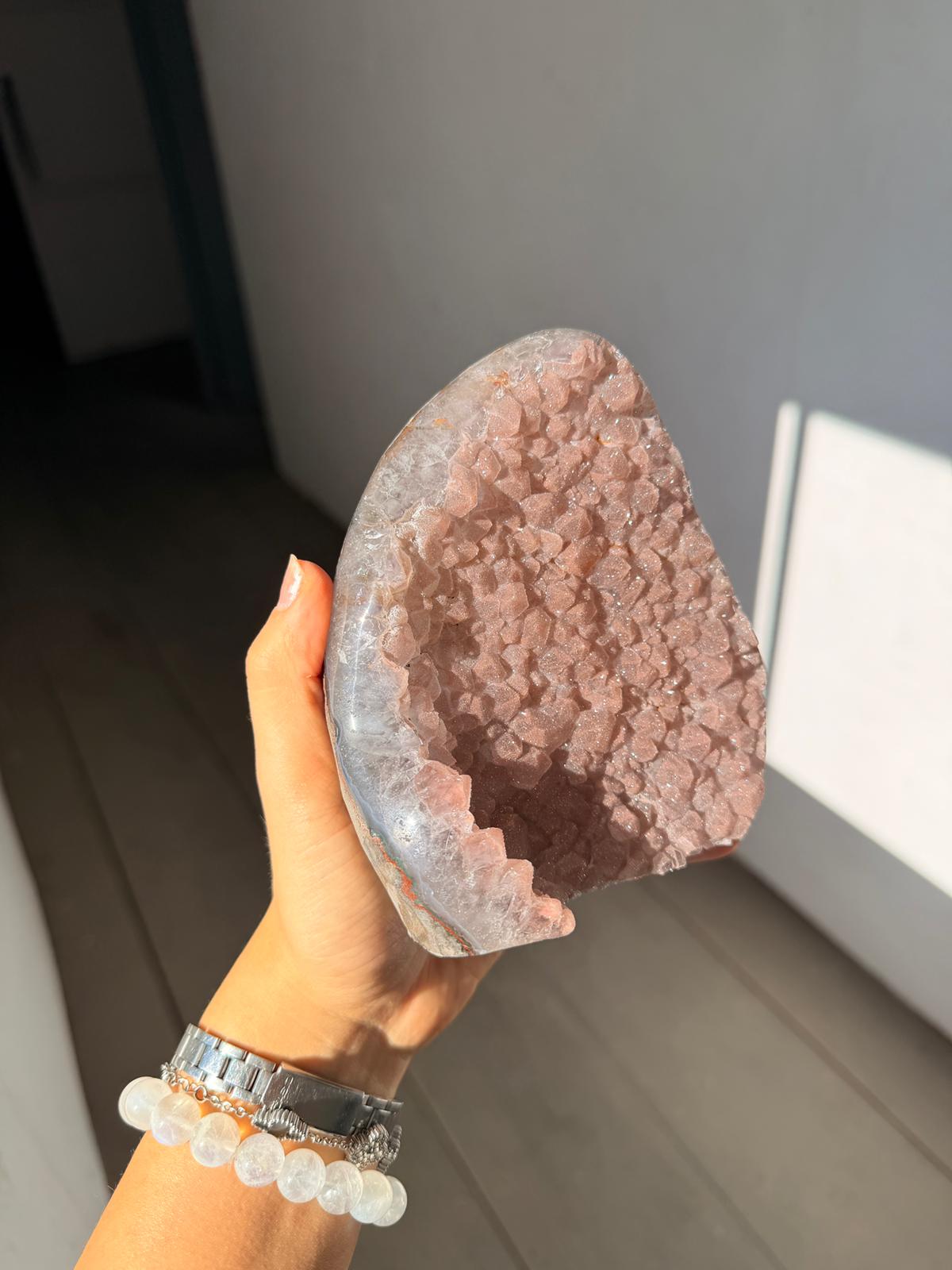 Baby pink sugar piece