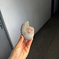 Mini green calcite cut base