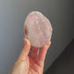 Pink quartz egg