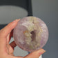 Lime sugar quartz sphere