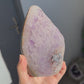 Blue sugar amethyst piece