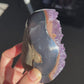 Amethyst rainbow cut base