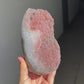 Pink quartz rainbow piece
