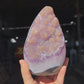 Golden amethyst rainbow piece