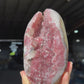 Red quartz rainbow piece