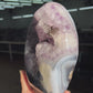 Blue agate specimen amethyst