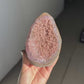 Peach rainbow amethyst piece
