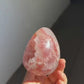 Mini pink quartz egg